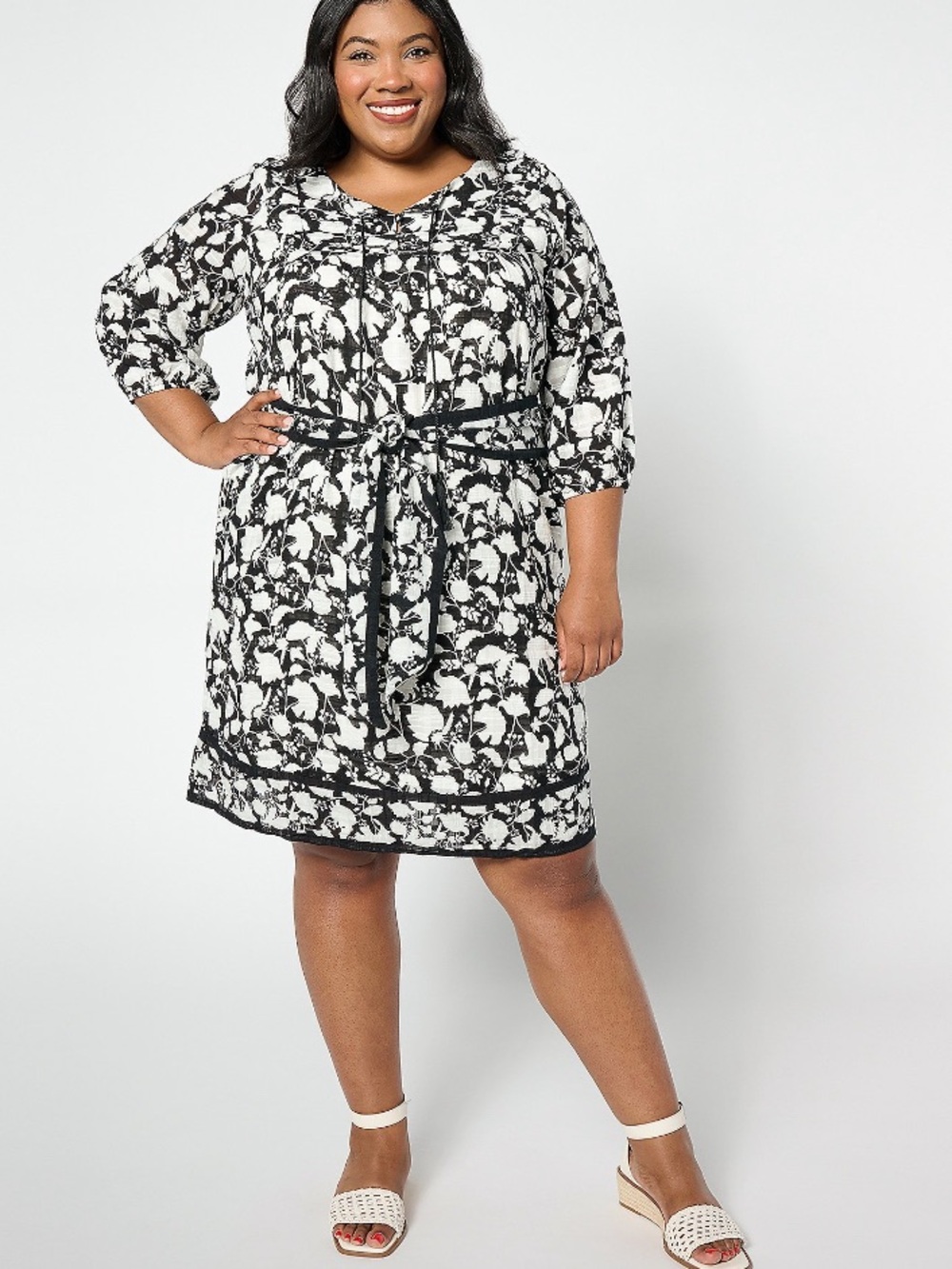 Studio Park x Amy Stran Textured Cotton Dress with Belt - NWT!- LP
